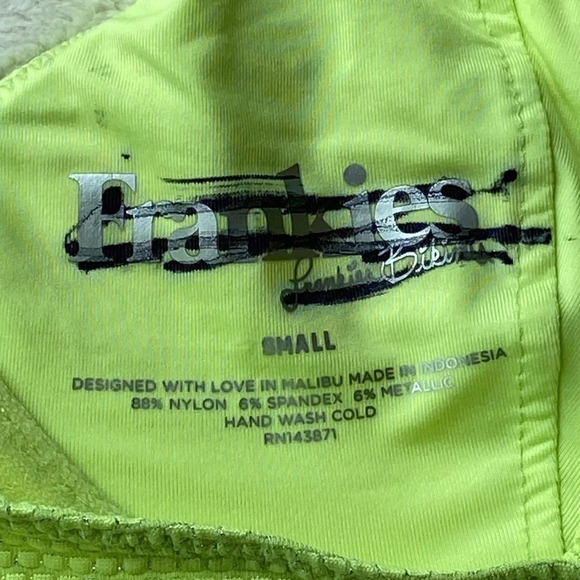 NWOT Frankie’s bikinis Sundance neon underwire bikini top 19372 - Picture 10 of 11